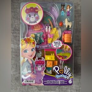 Mattel Polly Pocket Camp Adventure Playset - Purple and Pink